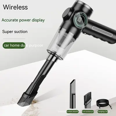 Mini Home Car Wireless Handheld Vacuum Cleaner | Color: Black Single Filter Element