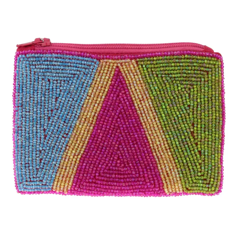 Art Smart Beaded Pouch - Floral
