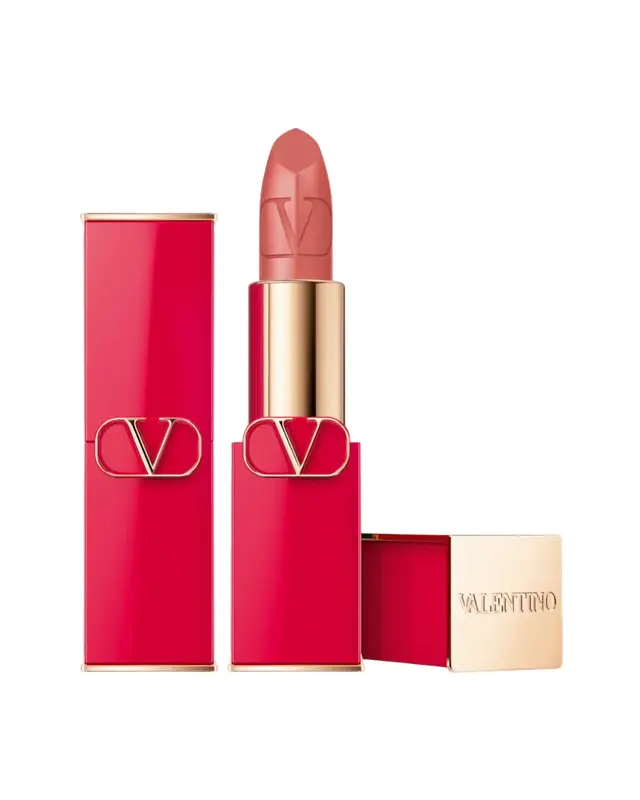 Valentino Red Satin Finish Cream Lipstick 101A Refillable 3.5g