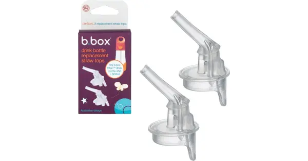 B.Box Replacement Straw Tops Teat for Baby Bottle 2pcs