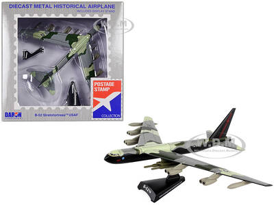 Boeing B-52 Stratofortress Bomber Aircraft Green Camouflage United States Air Force 1/300 Diecast Model Airplane by Postage...