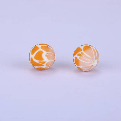 Printed Round Silicone Focal Beads