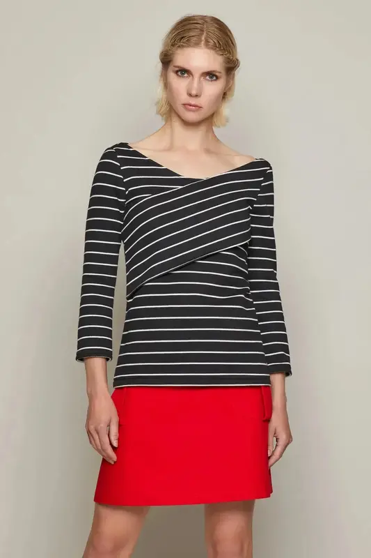 Sophie Top (Black and White) | size: S