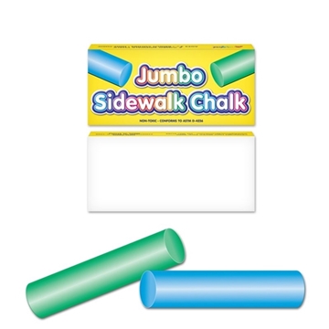 200 Custom 2 Pack of Round Jumbo Sidewalk Chalk - Non-Toxic