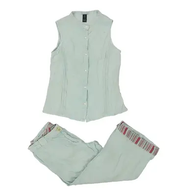 C.P. Company Cropped Co-Ord - XS Green Cotton | Size: x-small