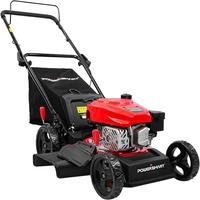 PowerSmart Lawn Mower Gas Powered, 18-Inch 144cc Engine 3-in-1 Walk-Behind Push Lawn Mower, Oil Included,SpringTok (DV8618P)