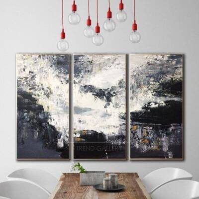 Abstract  Painting Black And White Abstract Painting Black Painting White Painting Gray Painting | SEA FOAM