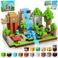 Magnetic Blocks-100PCS Create My Own Crafts ，Magnetic Building Blocks Magnetic Tiles Stacking, Build -Magnet World Set, STE...