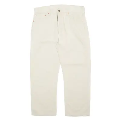 LEVI'S Mens Trousers Beige Regular Tapered W34 L26