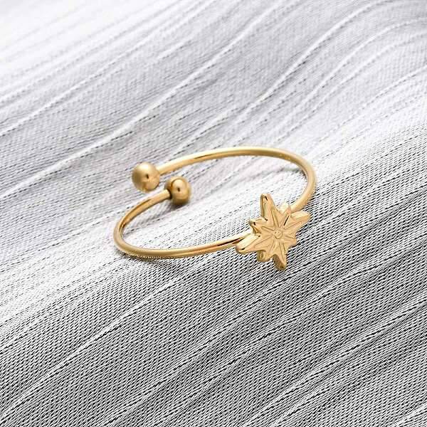 304 Stainless Steel Open Cuff Ring for Women