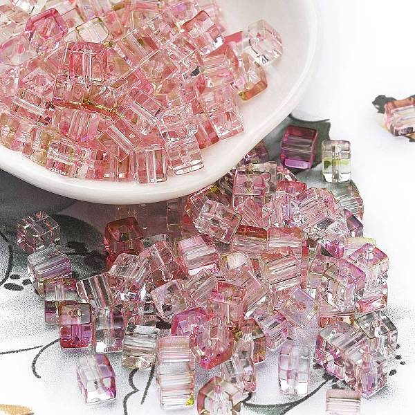 Spray Painted Glass Seed Beads