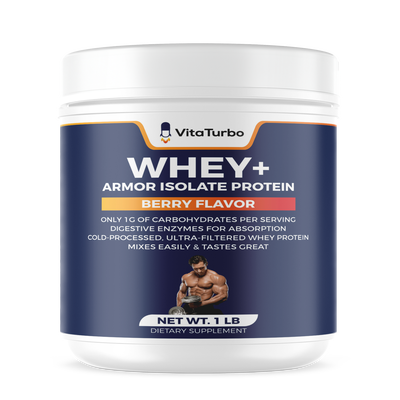 Whey+ Armor Isolate Protein (Berry Flavor) - 1 LB - 28 Grams