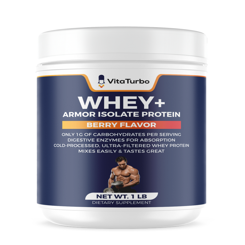 Whey+ Armor Isolate Protein (Berry Flavor) - 1 LB - 28 Grams