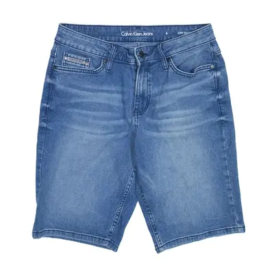 CALVIN KLEIN Denim Shorts Blue Regular Womens XXS W26
