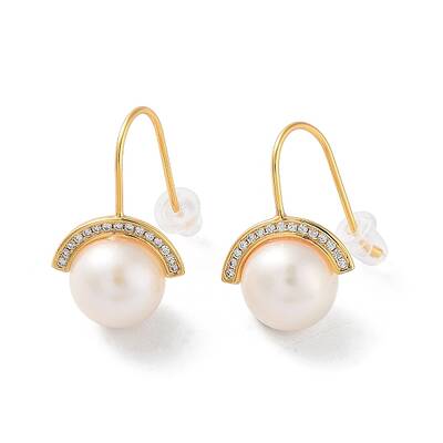 Natural Pearl Dangle Earrings for Women