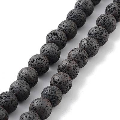 Natural Lava Rock Beads Strands