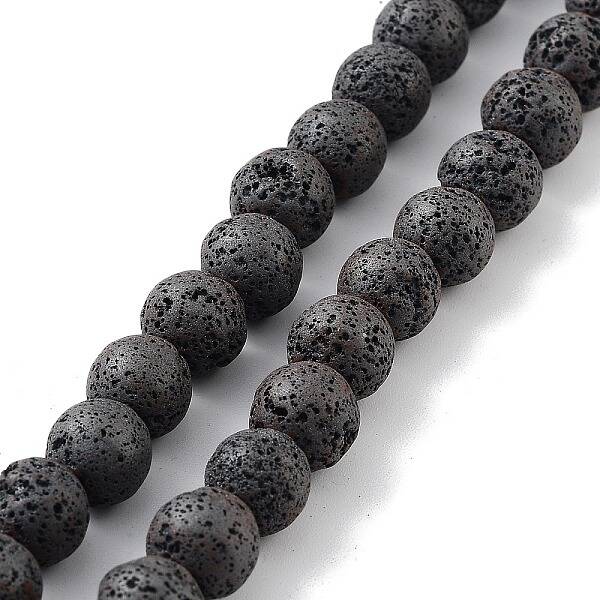 Natural Lava Rock Beads Strands