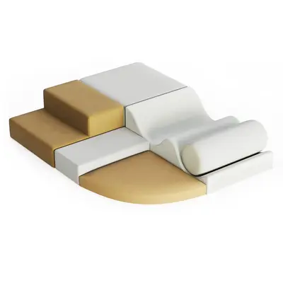 Garvee 6 Piece Climbing Toy Set, Lightweight Foam Building Blocks for Kids, Colorful Indoor Soft Play Equipment for Crawling ...