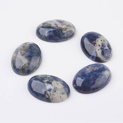 Natural Sodalite Flat Back Cabochons