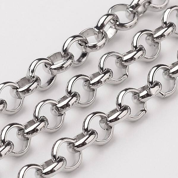 Tarnish Resistant 304 Stainless Steel Rolo Chains