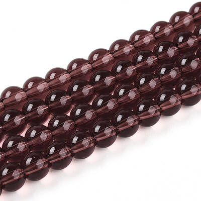 Transparent Glass Beads Strands