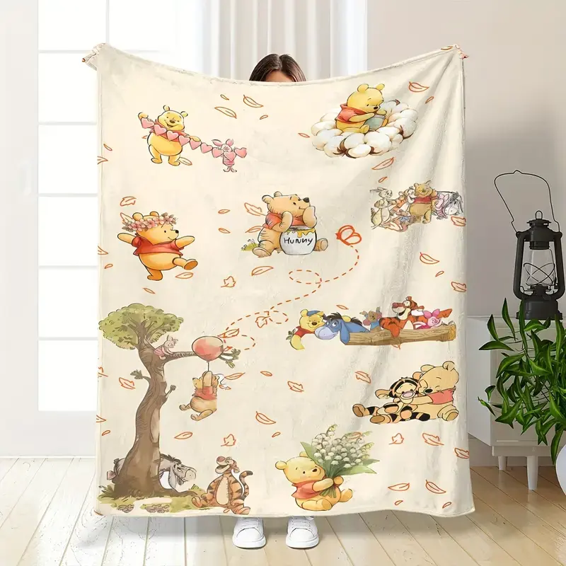 DISNEY CLASSIC Winnie the Pooh Blanket, shawl, tapestry, office nap blanket, soft and comfortable sofa decoration, outdoor sp...
