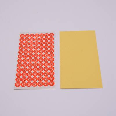 Size XS Clothing Size Round Sticker Labels