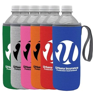 250 Custom Water Bottle Caddy With Carry Strap - Foam Insulated