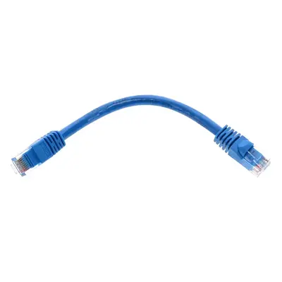 7499 Monoprice Cat6 Ethernet Patch Cable Snagless RJ45 Stranded 550MHz UTP Pure Bare Copper Wire 24AWG 0.5ft Blue