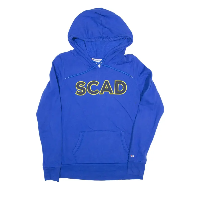 CHAMPION SCAD USA Hoodie Blue Pullover Mens M