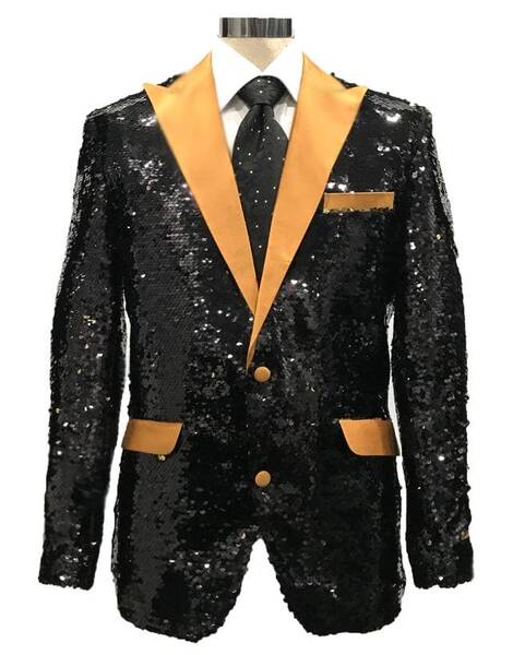 Sequins-3 Gold/Black