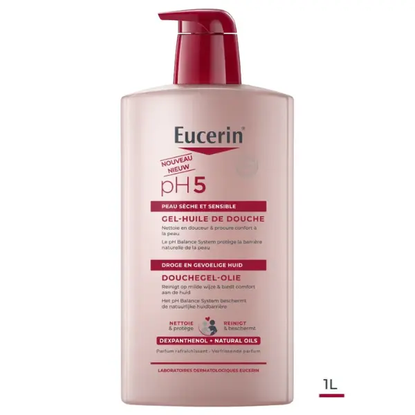 Eucerin pH5 Shower Oil Gel Dry and Sensitive Skin 1Liter