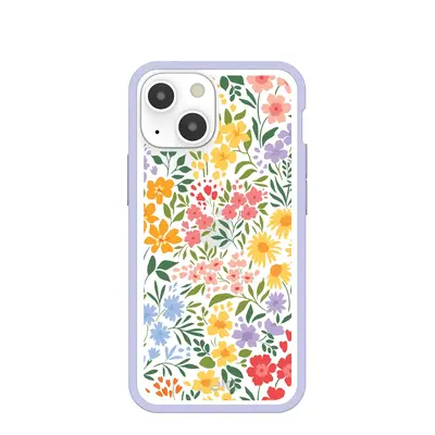 Clear Blooming Wild iPhone 13 Mini Case With Lavender Ridge