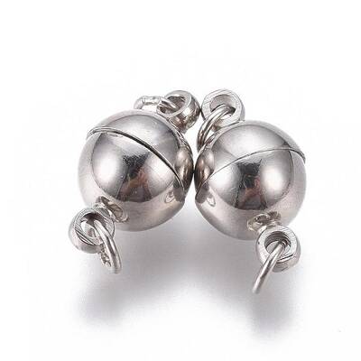Brass Magnetic Clasps with Loops
