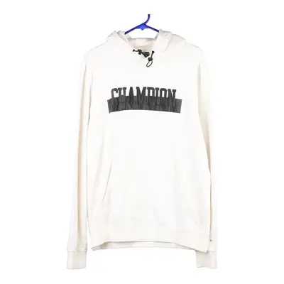 Champion Hoodie - XL White Cotton Blend