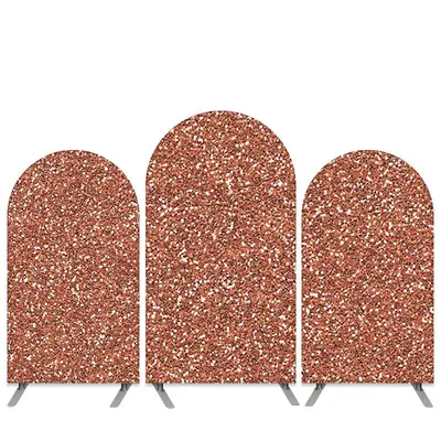 Aperturee Rose Pink Glitter Theme Happy Birthday Arch Backdrop Kit | Diy Chiara Backdrop Cover | Circle Arch Backdrop Diy | C...