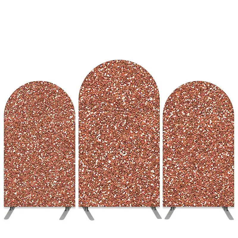 Aperturee Rose Pink Glitter Theme Happy Birthday Arch Backdrop Kit | Diy Chiara Backdrop Cover | Circle Arch Backdrop Diy | C...