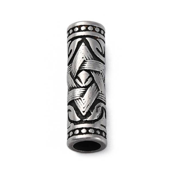 304 Stainless Steel Glossy European Beads