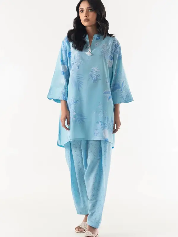 Stitched Cambric Shirt + Shalwar