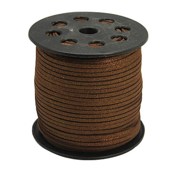 Glitter Powder Faux Suede Cord