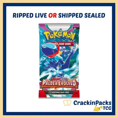Pokemon Paldea Evolved Booster Pack (1) - RIP LIVE (**Bounty**)