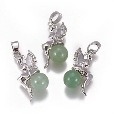 Natural Green Aventurine Pendants