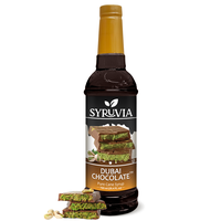 Syruvia Dubai Chocolate Coffee Syrup - 25.4 fl oz. Premium Coffee Flavoring Syrup. Kosher & Gluten-Free. Perfect for Drinks, ...
