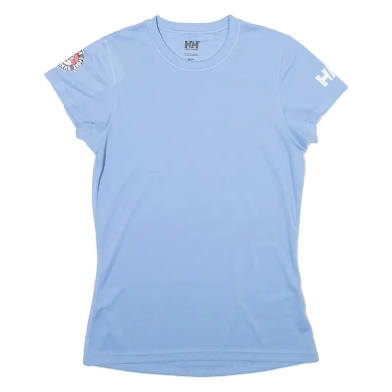 HELLY HANSEN Girls T-Shirt Blue Crew Neck M