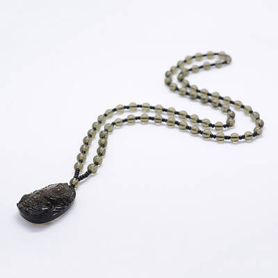 Glass Beaded Pendant Necklaces