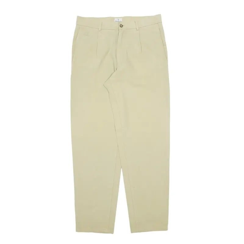 TRUSSARDI Sport Chino Trousers Beige Relaxed Tapered Womens W34 L32