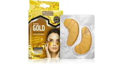 Beauty Formulas Gold hydrogel mask eye contour with collagen 6 pcs
