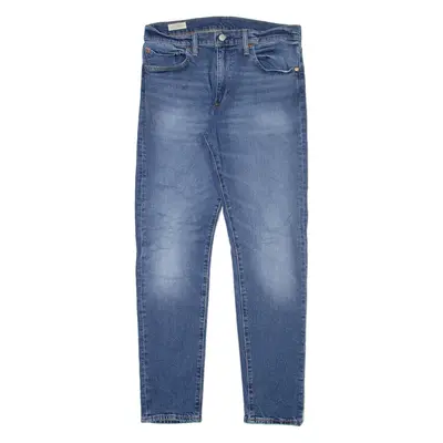 LEVI'S 512 BIG E Jeans Mens Blue Slim Tapered Stone Wash W32 L32