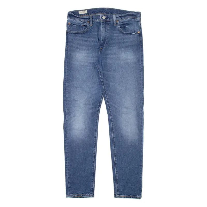 LEVI'S 512 BIG E Jeans Mens Blue Slim Tapered Stone Wash W32 L32