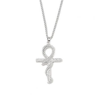 Brass Micro Pave Cleal Cubic Zirconia Pendant Necklaces